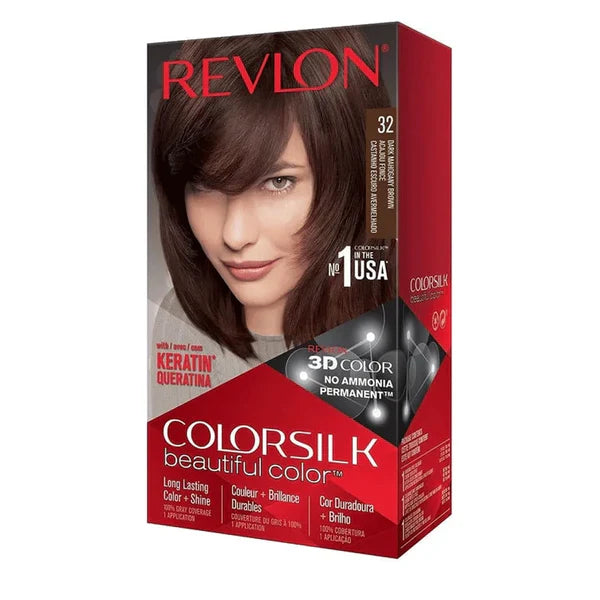 Revlon Color Silk Beautiful Hair Color 32 Dark Mahogany Brown