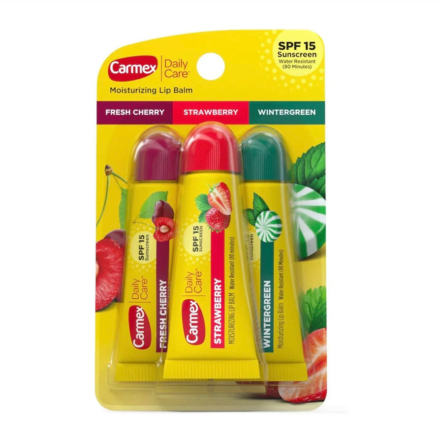 Carmex Lip Balm Mix Flavors 3 in 1 Pack