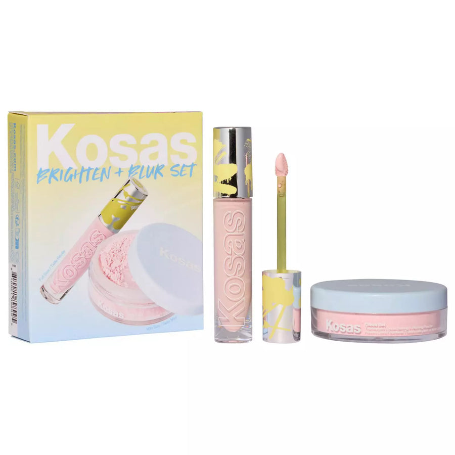 Kosas Brighten & Blur Set Color Corrector + Mini Setting Powder