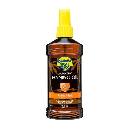 banana boat tanning oil spf 8