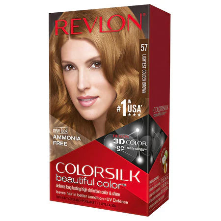 Revlon Color Silk Beautiful Hair Color 57 Lightest Golden Brown