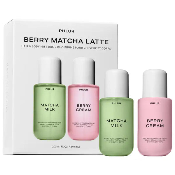 Phlur Berry Matcha Latte Duo Hair & Body Mists