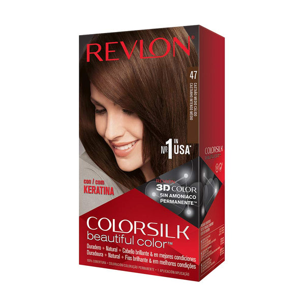 Revlon Color Silk Beautiful Hair Color 47 Medium Rich Brown