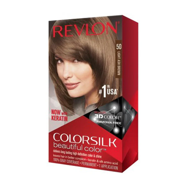 Revlon Color Silk Beautiful Hair Color 50 Light Ash Brown