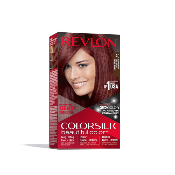 Revlon Color Silk Beautiful Hair Color 49 AuBurn Brown