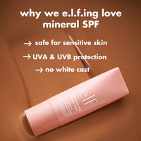 ELF Skin Tint Light Coverage Dewy Finish SPF 50