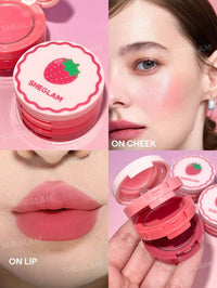 Sheglam Strawberry Whirl Cheek & Lip Cream Stack