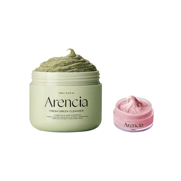 Arencia Fresh Green Rice Cleanser + Roseship Cleanser Bundle (EXCLUSIVE)