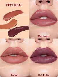 Sheglam Matte Allure Mini Liquid Lipstick Set - Feel Real