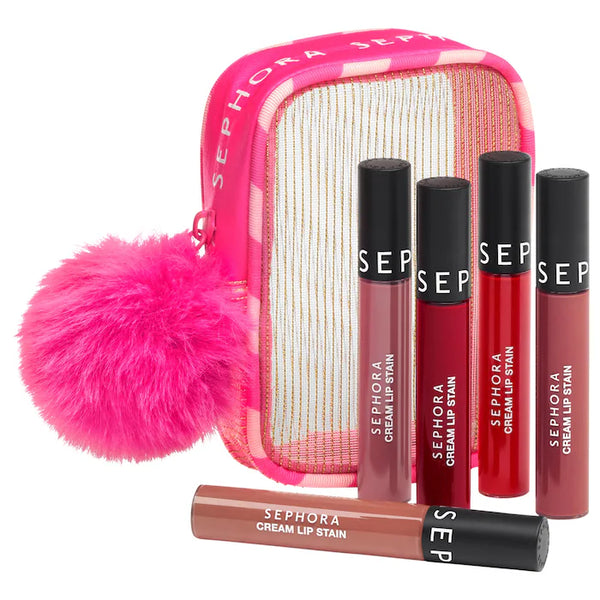 SEPHORA 5pc Cream Lip Stain Makeup Gift