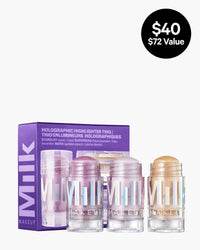 MILK Galactic Glow Set holographic highlighter trio
