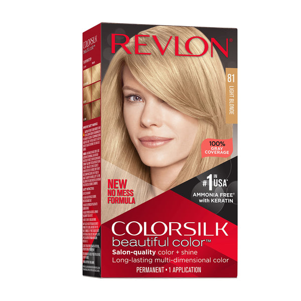 Revlon Color Silk Beautiful Hair Color 81 Light Blonde