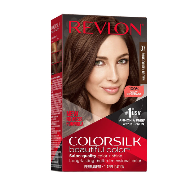 Revlon Color Silk Beautiful Hair Color 37 Dark Golden Brown