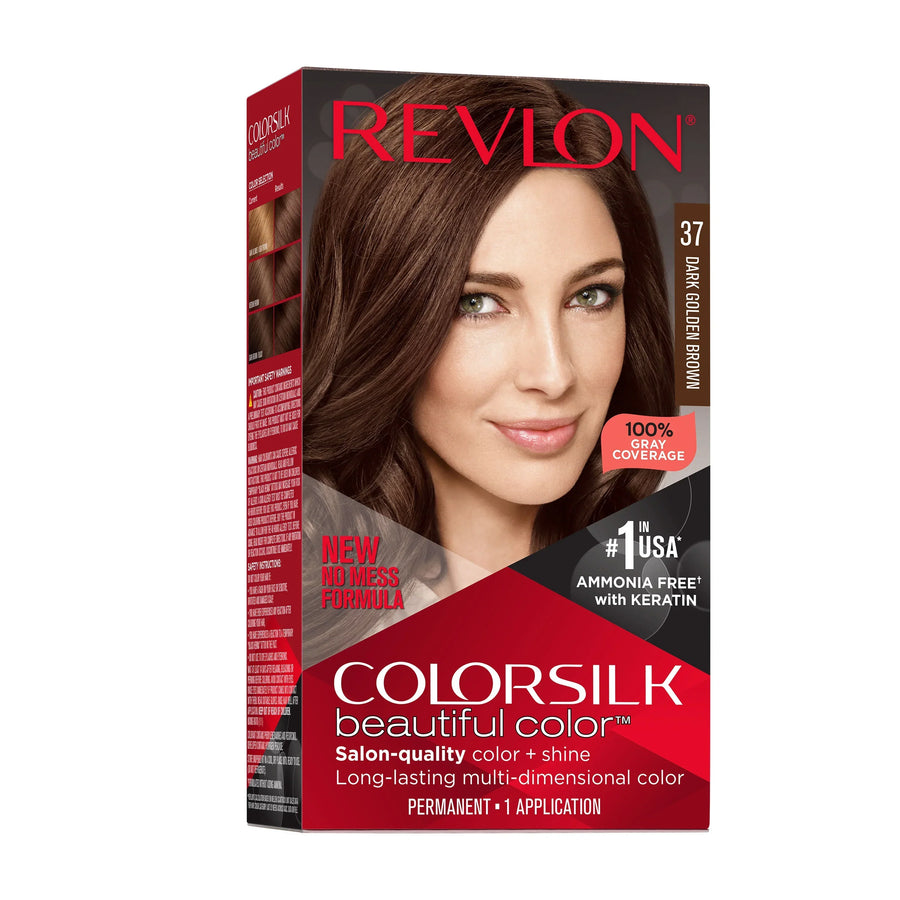 Revlon Color Silk Beautiful Hair Color 37 Dark Golden Brown