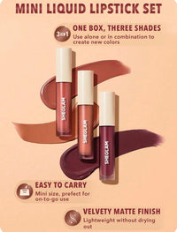 Sheglam Matte Allure Mini Liquid Lipstick Set - Feel Real