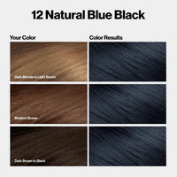 Revlon Color Silk Beautiful Hair Color 12 Natural Blue Black