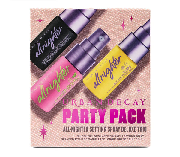 URBAN DECAY PARTY PACK ALLNIGHTER SETTING SPRAY TRIO HOLIDAY MAKEUP SET