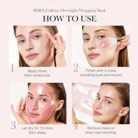 MEDICUBE PDRN PINK CAFFEINE NIGHT WRAPPING MASK
