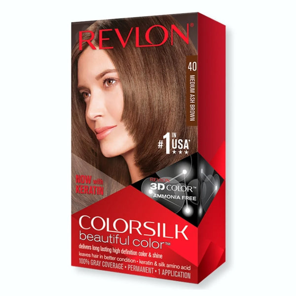 Revlon Color Silk Beautiful Hair Color 40 Medium Ash Brown