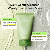 Abib Pore Clay Pack Cleanser Heartleaf Charcoal Foam