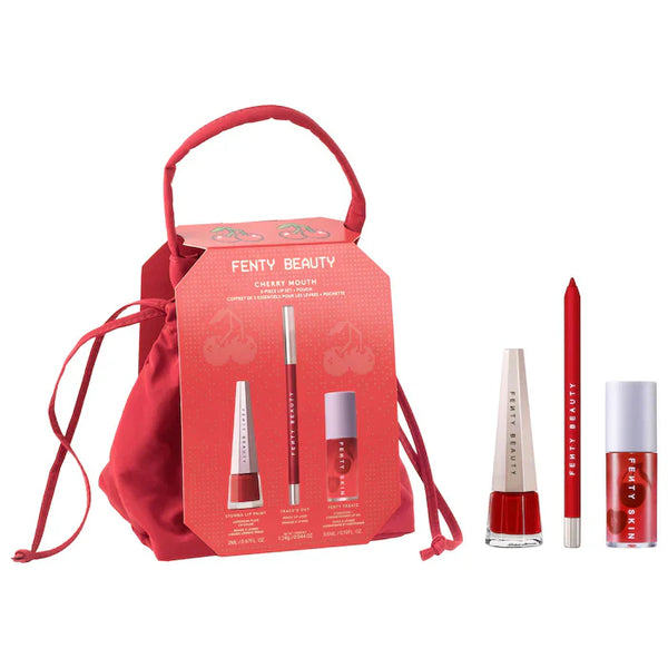 Fenty Beauty Cherry Mouth 3-Piece Lip Set