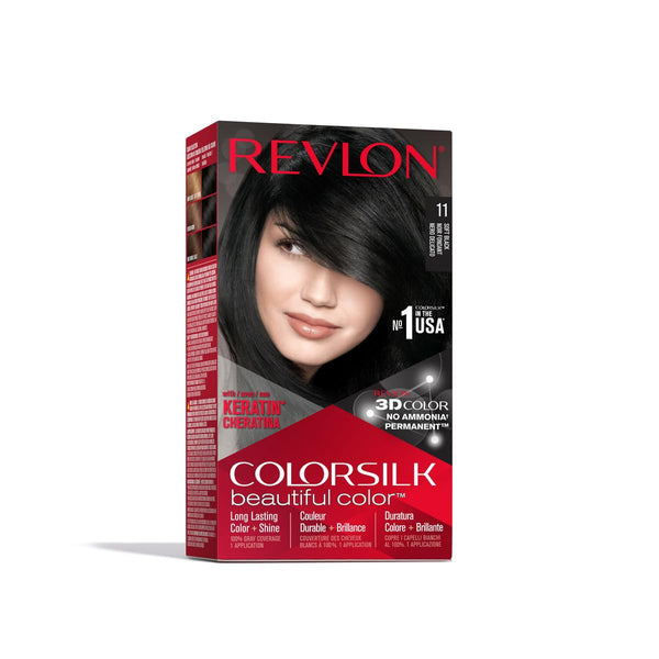 Revlon Color Silk Beautiful Hair Color 11 Soft Black