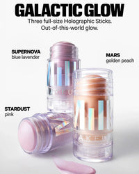 MILK Galactic Glow Set holographic highlighter trio