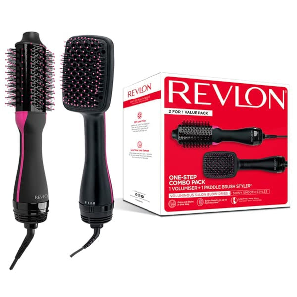 Revlon One-Step Combo Pack 1 Volumiser + Paddle Brush Styler