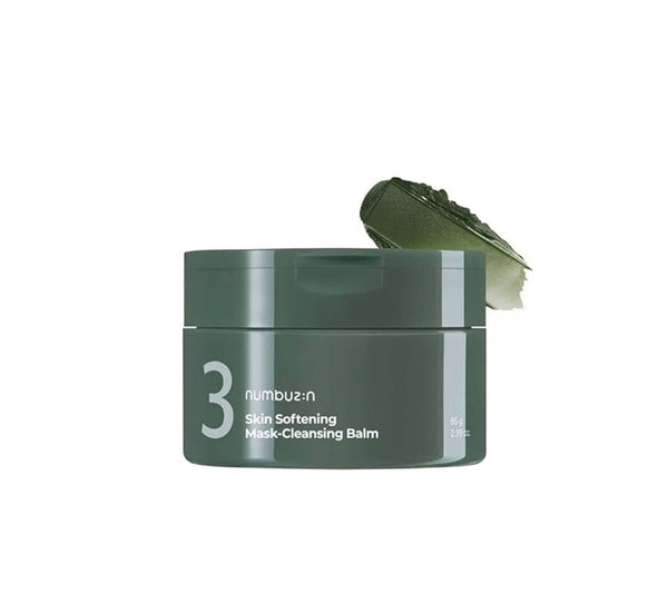 Numbuzin no.3 Skin Softening Mask-cleansing balm Green Tee Extract+Charcoal