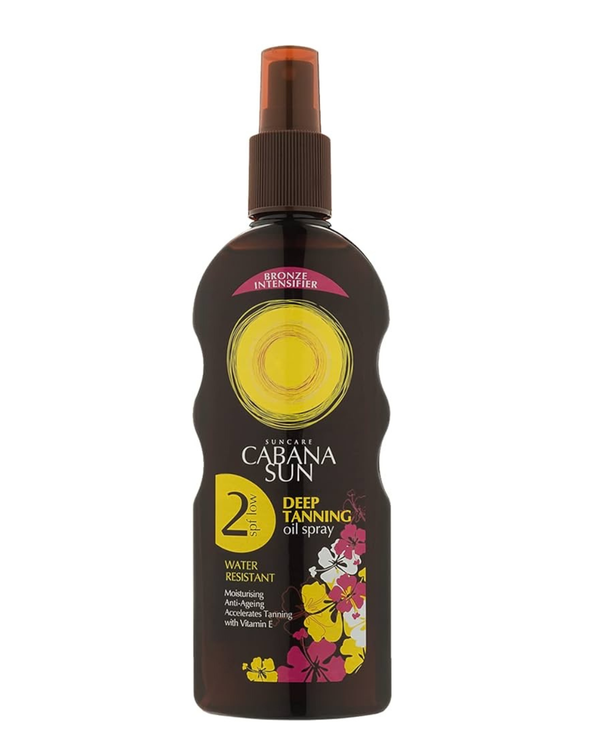 Cabana Sun Deep Tanning Oil Spray
SPF2 200ml
