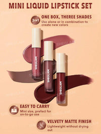 Sheglam Matte Allure Mini Liquid Lipstick Set- After The Moment