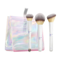 IT Cosmetics Limited Edition Face Brush Trio + Luxe case