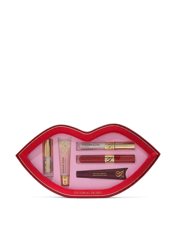 Victoria’s Secret 5-Piece Lip Gloss, Oil, Mask & Lip Plumper Gift Set