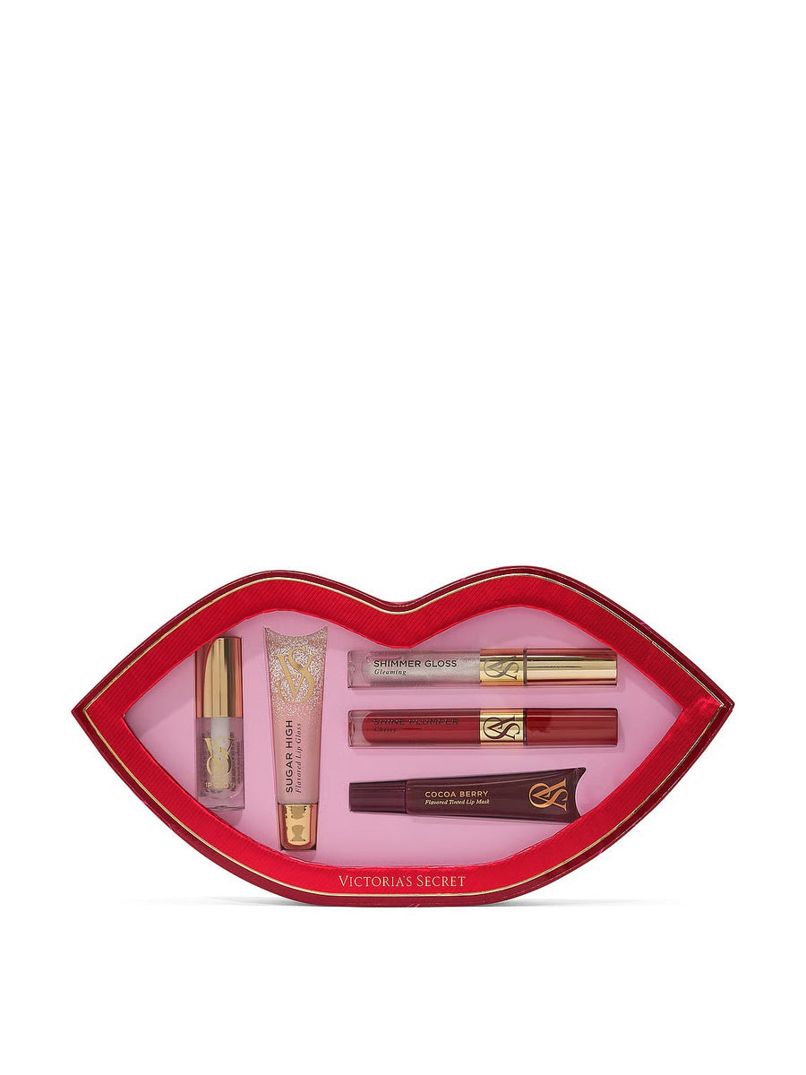 Victoria’s Secret 5-Piece Lip Gloss, Oil, Mask & Lip Plumper Gift Set