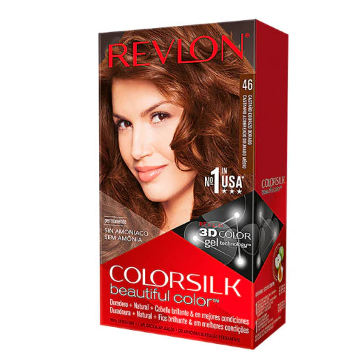 Revlon Color Silk Beautiful Hair Color 46 Medium Golden Chestnut Brown