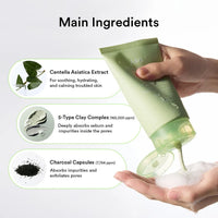 Abib Pore Clay Pack Cleanser Heartleaf Charcoal Foam