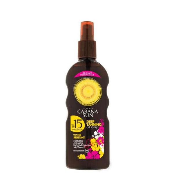 Cabana Sun Deep Tanning Oil Spray SPF15 200ml