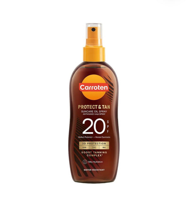 Carroten Protect & Tan Sun Care Oil Spray SPF20 150ml