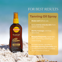  carroten intense tan tanning oil spray