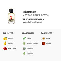 Dsquared2 2 Wood Pour Homme Eau de Toilette Body Spray