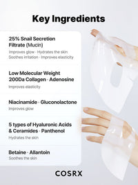 COSRX Advanced Snail Mucin Glass Glow Hydrogel Mask